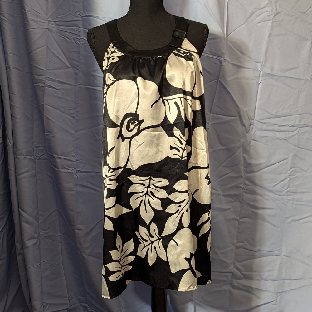 Black and White Floral Dress